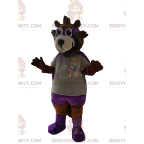 Kostium maskotka niedźwiedzia brunatnego BIGGYMONKEY™ w stroju
