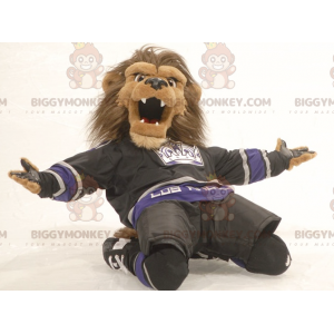 Brown Lion Big Mane BIGGYMONKEY™ Mascot Costume –
