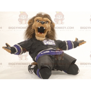 Brown Lion Big Mane BIGGYMONKEY™ Mascot Costume -