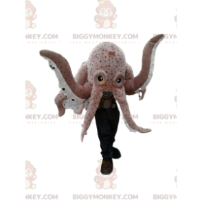 Disfraz de mascota pulpo gris gigante BIGGYMONKEY™. disfraz de