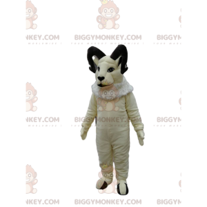 Majestuoso disfraz de mascota White Goat BIGGYMONKEY™. traje de