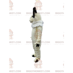 Majestic White Goat BIGGYMONKEY™ Mascot Costume. ram costume –
