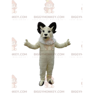 Majestic White Goat BIGGYMONKEY™ Mascot Costume. ram costume -