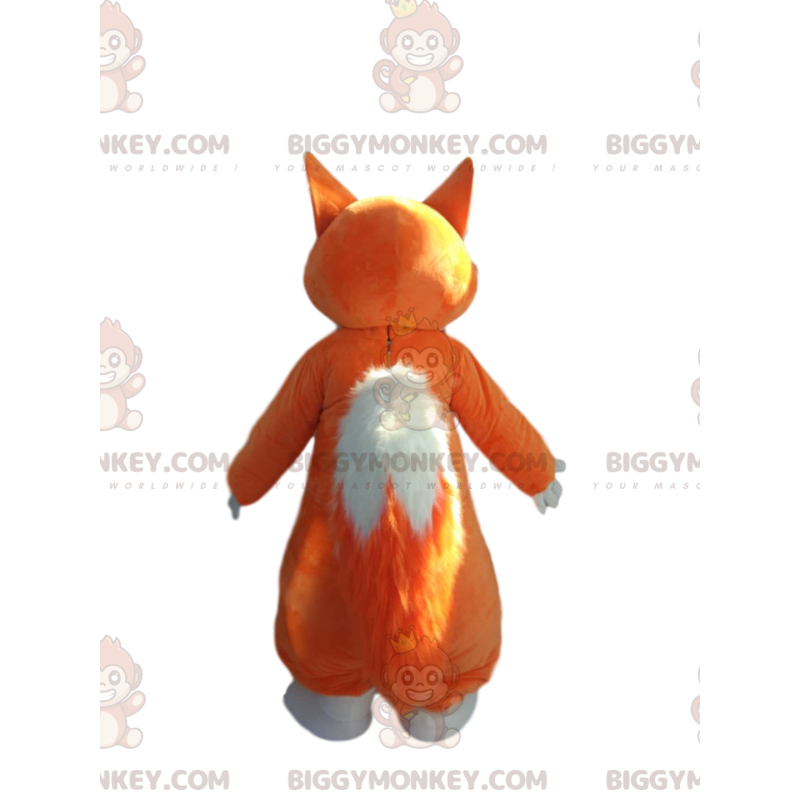 Orange og hvid ræv BIGGYMONKEY™ maskotkostume. ræve kostume -