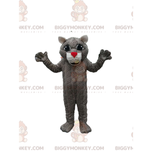 Costume de mascotte BIGGYMONKEY™ de léopard avec un museau