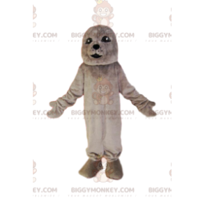 Gray Seal BIGGYMONKEY™ Mascot Costume. seal costume –