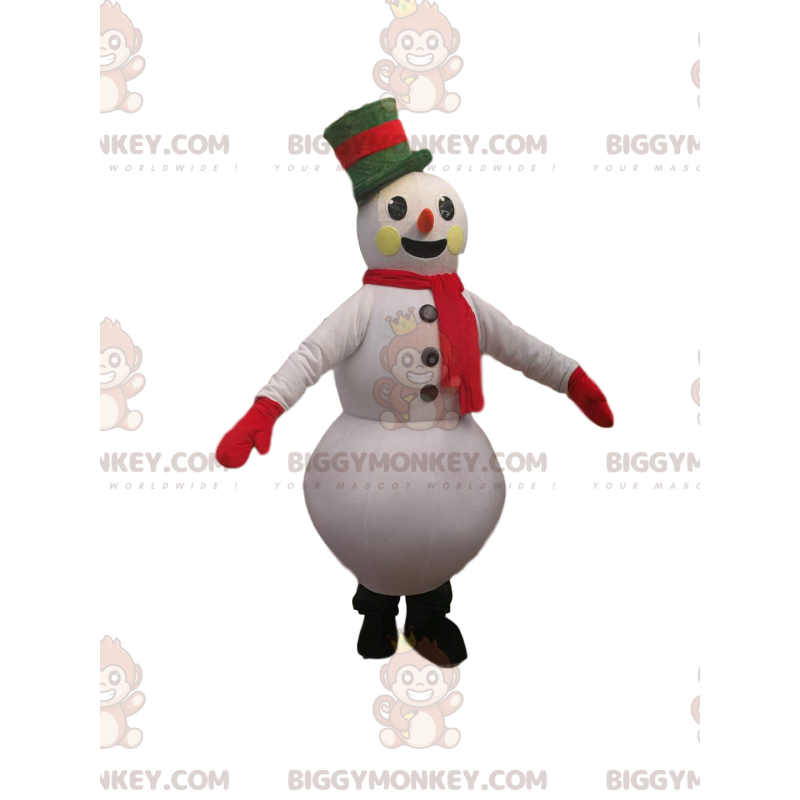 Fantasia de mascote de boneco de neve BIGGYMONKEY™ com lindo