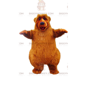 Super glad brun bjørn BIGGYMONKEY™ maskotkostume. bjørnekostume