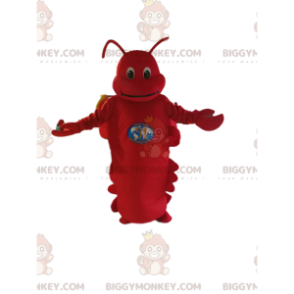 Red Lobster BIGGYMONKEY™ mascottekostuum. Rode kreeft kostuum -