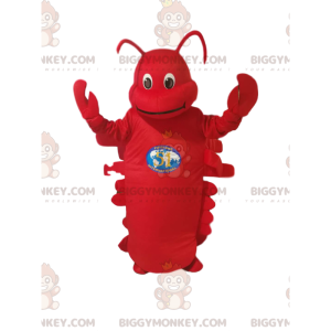 Red Lobster BIGGYMONKEY™ Maskotdräkt. Röd hummerdräkt -
