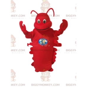 Costume de mascotte BIGGYMONKEY™ de homard rouge. Costume de