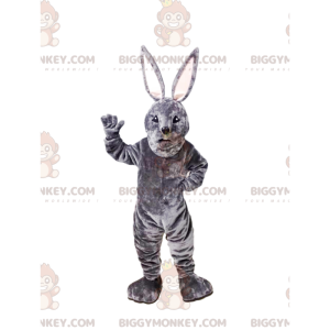 Grå kanin BIGGYMONKEY™ maskotkostume. kanin kostume -