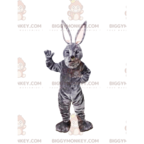 Costume da mascotte coniglio grigio BIGGYMONKEY™. costume da