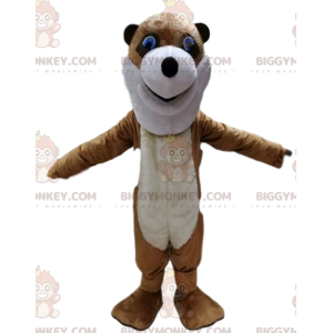 Traje de mascote BIGGYMONKEY™ de raposa marrom com nariz