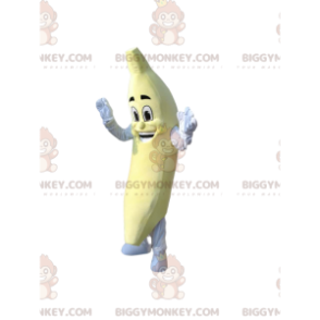 Costume da mascotte BIGGYMONKEY™ Banana sorridente. costume da