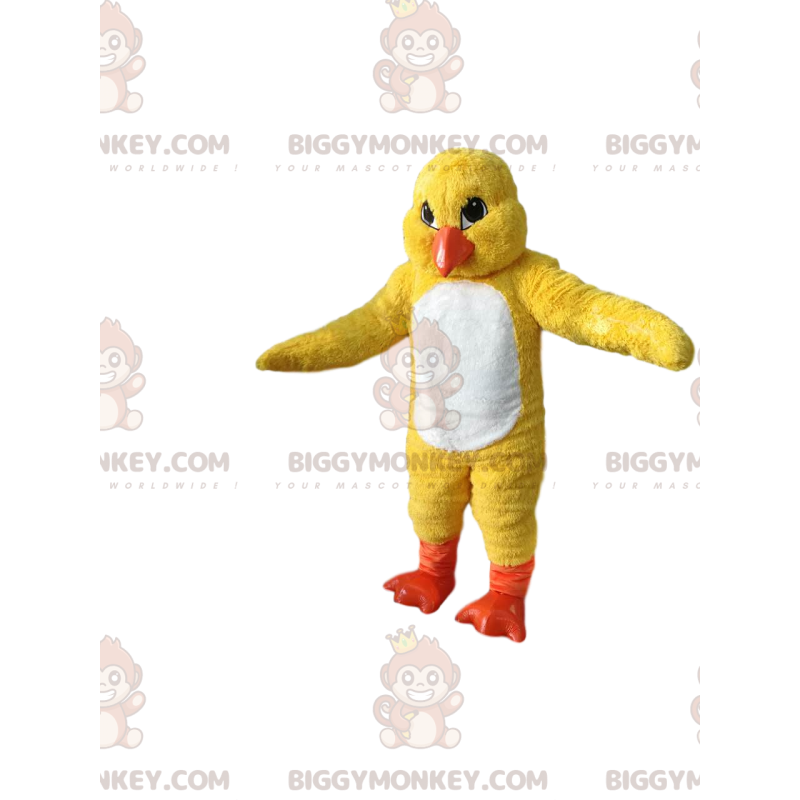 Keltainen Chick BIGGYMONKEY™ maskottiasu. poikasen puku -