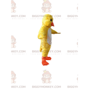 Disfraz de mascota BIGGYMONKEY™ de pollito amarillo. disfraz de
