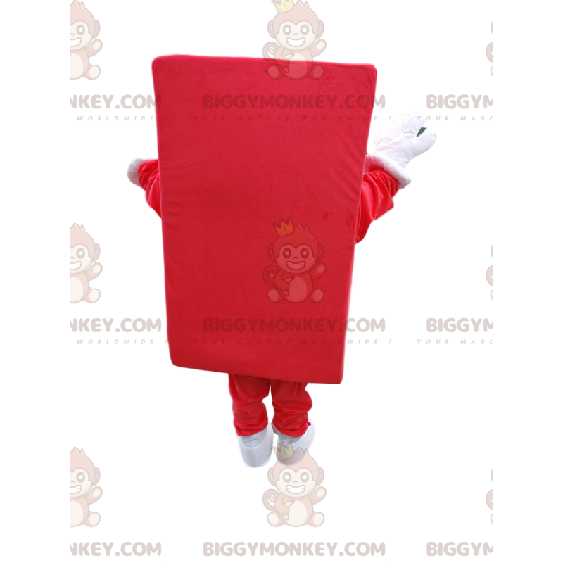 Costume rosso della mascotte BIGGYMONKEY™ LEGO Piece. Costume