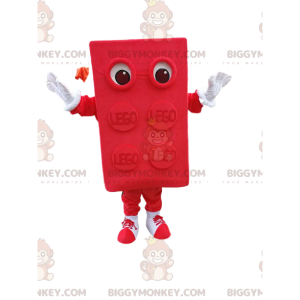 Red LEGO Piece BIGGYMONKEY™ Mascot Costume. Lego costume –