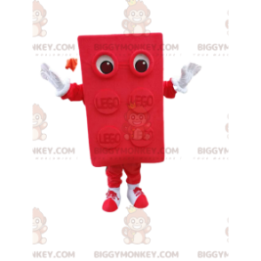 Costume rosso della mascotte BIGGYMONKEY™ LEGO Piece. Costume