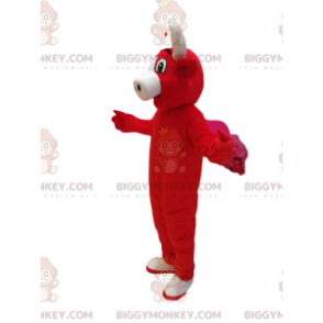 Costume de mascotte BIGGYMONKEY™ de vache rouge. Costume de