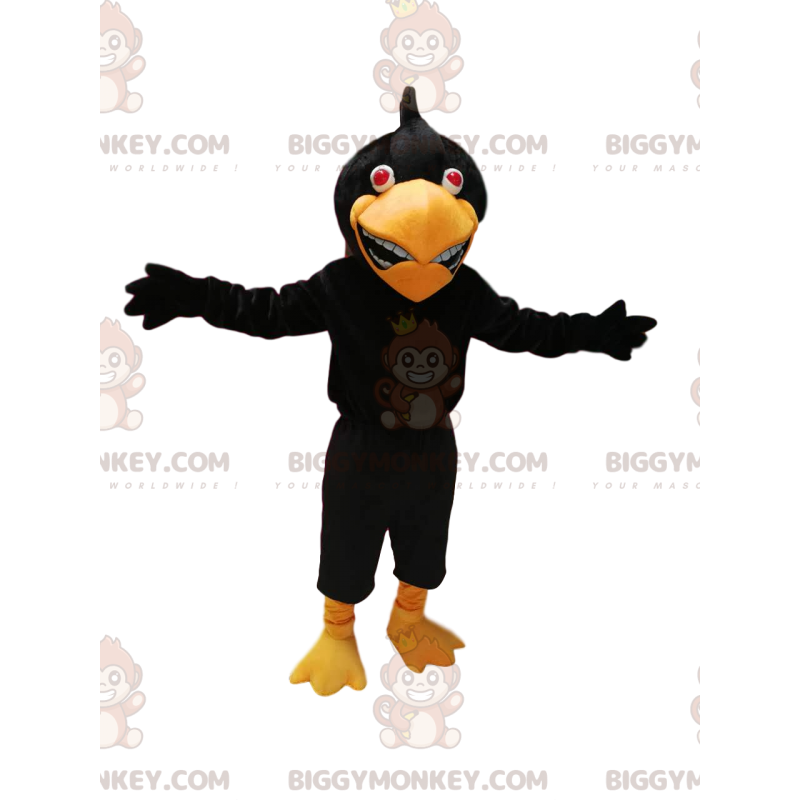 Costume da mascotte BIGGYMONKEY™ dell'Aquila Nera. Costume da