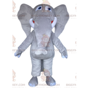 Costume de mascotte BIGGYMONKEY™ d'éléphant gris majestueux.