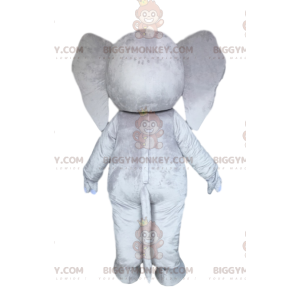 Costume de mascotte BIGGYMONKEY™ d'éléphant gris majestueux.