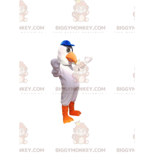 Kostým maskota bílého albatrosa BIGGYMONKEY™. Kostým bílého