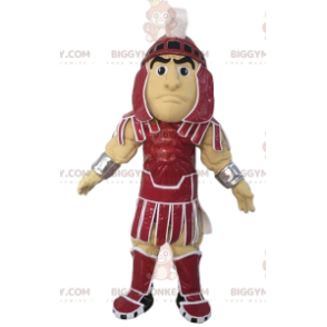 Costume de mascotte BIGGYMONKEY™ de guerrier romain en armure.
