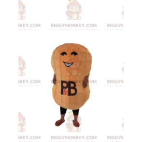 Traje de mascote de amendoim BIGGYMONKEY™. fantasia de amendoim