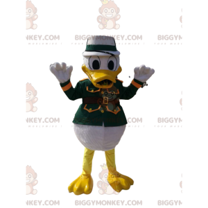 Donaldův kostým maskota BIGGYMONKEY™ v zeleném vojenském