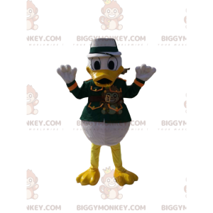 Disfraz de mascota BIGGYMONKEY™ de Donald con ropa militar