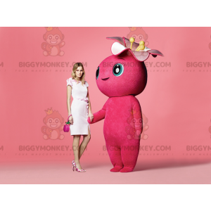 Kostium maskotka gigantyczny różowy bałwan BIGGYMONKEY™ -