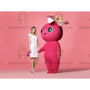 Costume de mascotte BIGGYMONKEY™ de bonhomme rose géant et