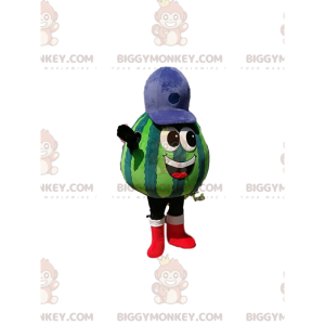 Costume de mascotte BIGGYMONKEY™ de pastèque avec un casquette