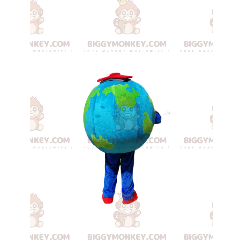 Costume de mascotte BIGGYMONKEY™ de la Terre. Costume de la