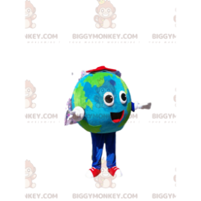 Costume de mascotte BIGGYMONKEY™ de la Terre. Costume de la