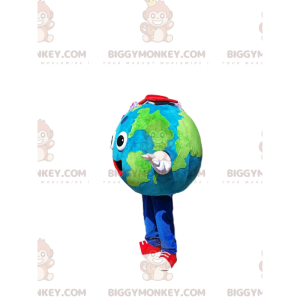 Costume de mascotte BIGGYMONKEY™ de la Terre. Costume de la