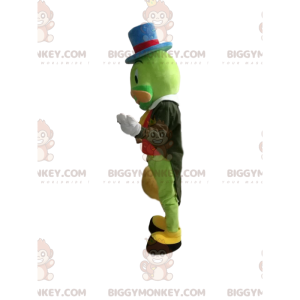 BIGGYMONKEY™ costume mascotte da cricket verde con grazioso