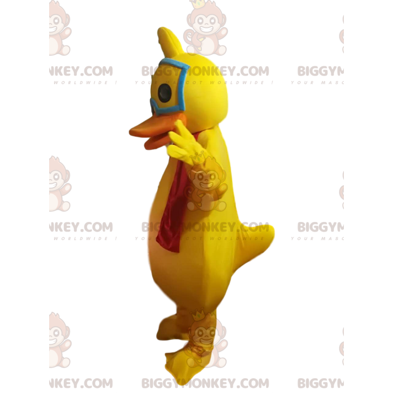 BIGGYMONKEY™ Mascot Costume Yellow Duck With Red Scarf -