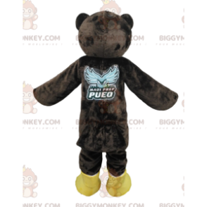 Costume da mascotte gufi marroni BIGGYMONKEY™. Costume da gufi