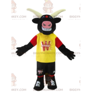 Costume de mascotte BIGGYMONKEY™ de taureau avec un maillot