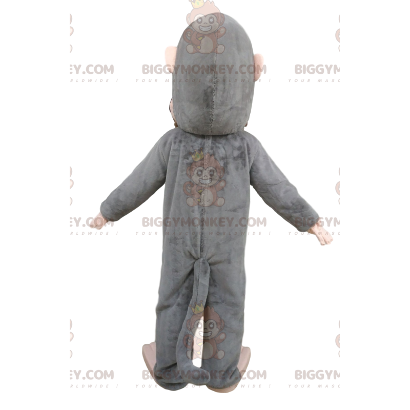 Gray Monkey BIGGYMONKEY™ Mascot Costume. Gray monkey costume -