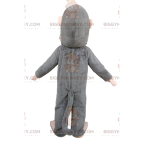 Gray Monkey BIGGYMONKEY™ Mascot Costume. Gray monkey costume –