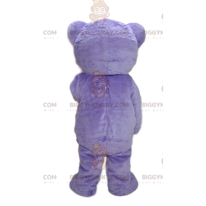 Bonito disfraz de mascota de oso morado BIGGYMONKEY™. disfraz