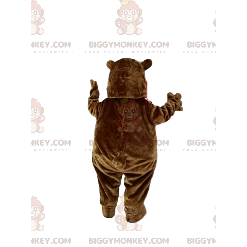 Κοστούμι μασκότ Plump Brown Bear BIGGYMONKEY™. Πλούσια στολή