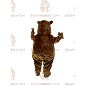 Κοστούμι μασκότ Plump Brown Bear BIGGYMONKEY™. Πλούσια στολή