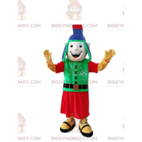 Traje de mascote BIGGYMONKEY™ de guerreiro romano com seu