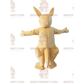 BIGGYMONKEY™ light beige kangaroo mascot costume. Kangaroo